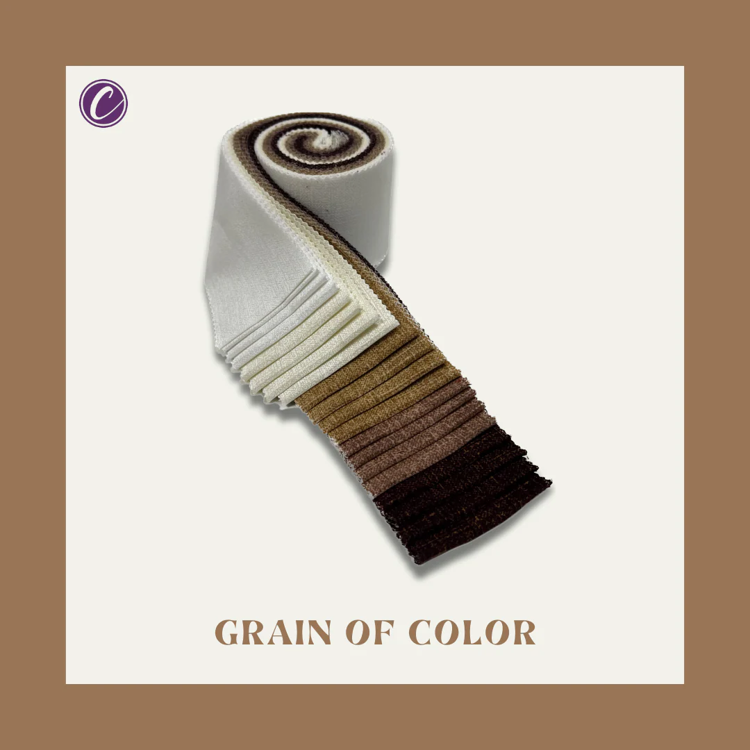 Grain of Color - 2.5" Roll - Shades of Brown & Tan (20 cuts) - Image 4