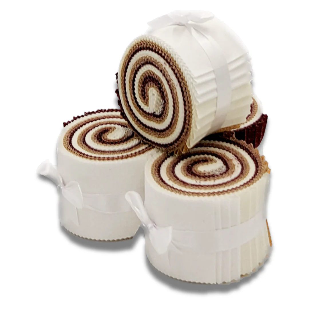 Grain of Color - 2.5" Roll - Shades of Brown & Tan (20 cuts) - Image 5