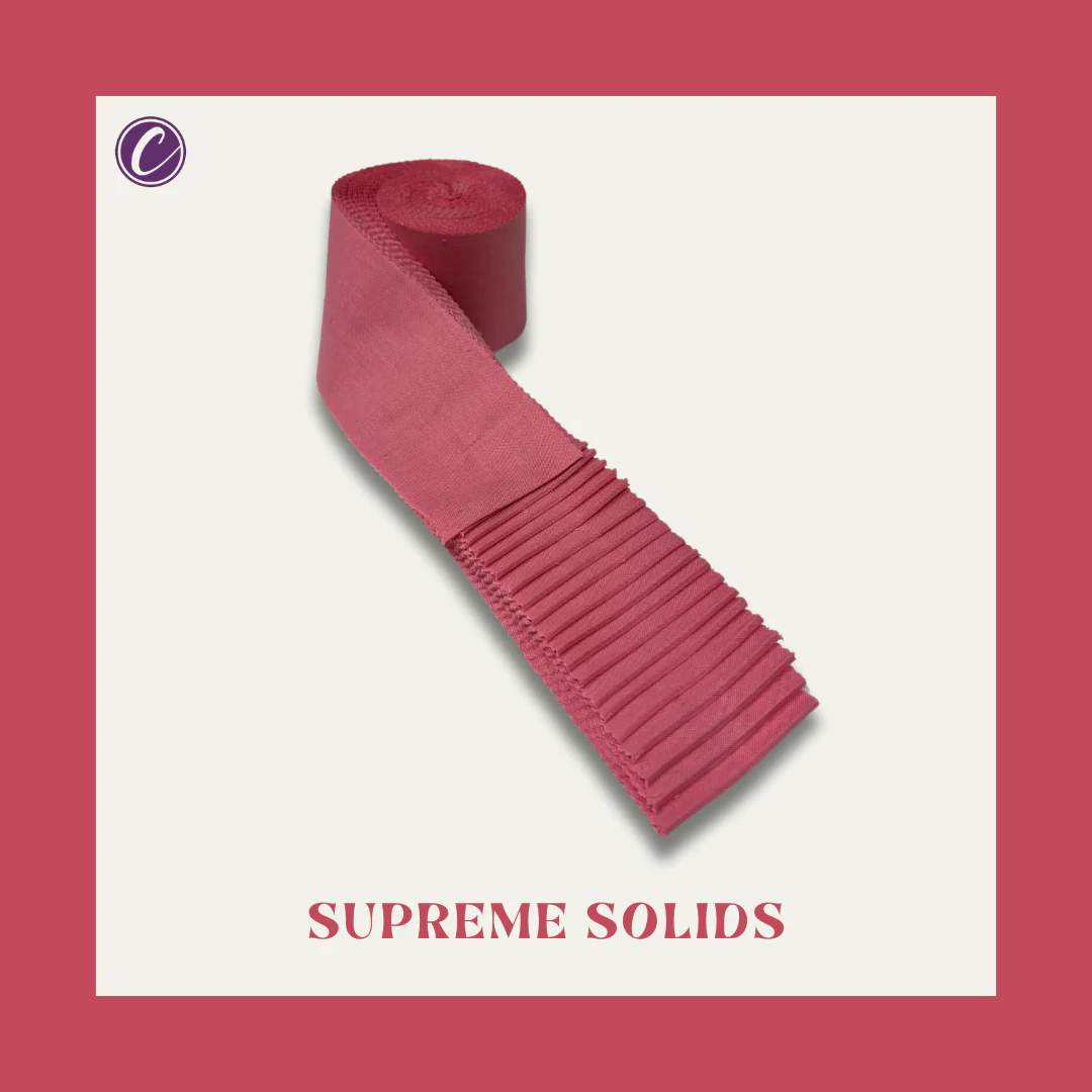Supreme Solids - 2.5" Roll - Flamingo Pink (20 cuts) - Image 4