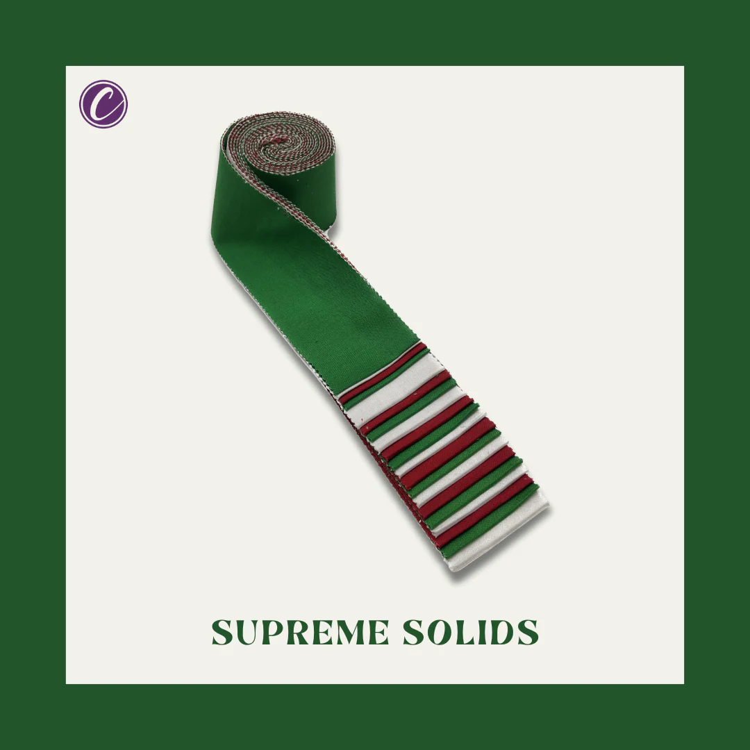 Supreme Solids - 2.5" Roll - Red/Green/White (20 cuts) - Image 4