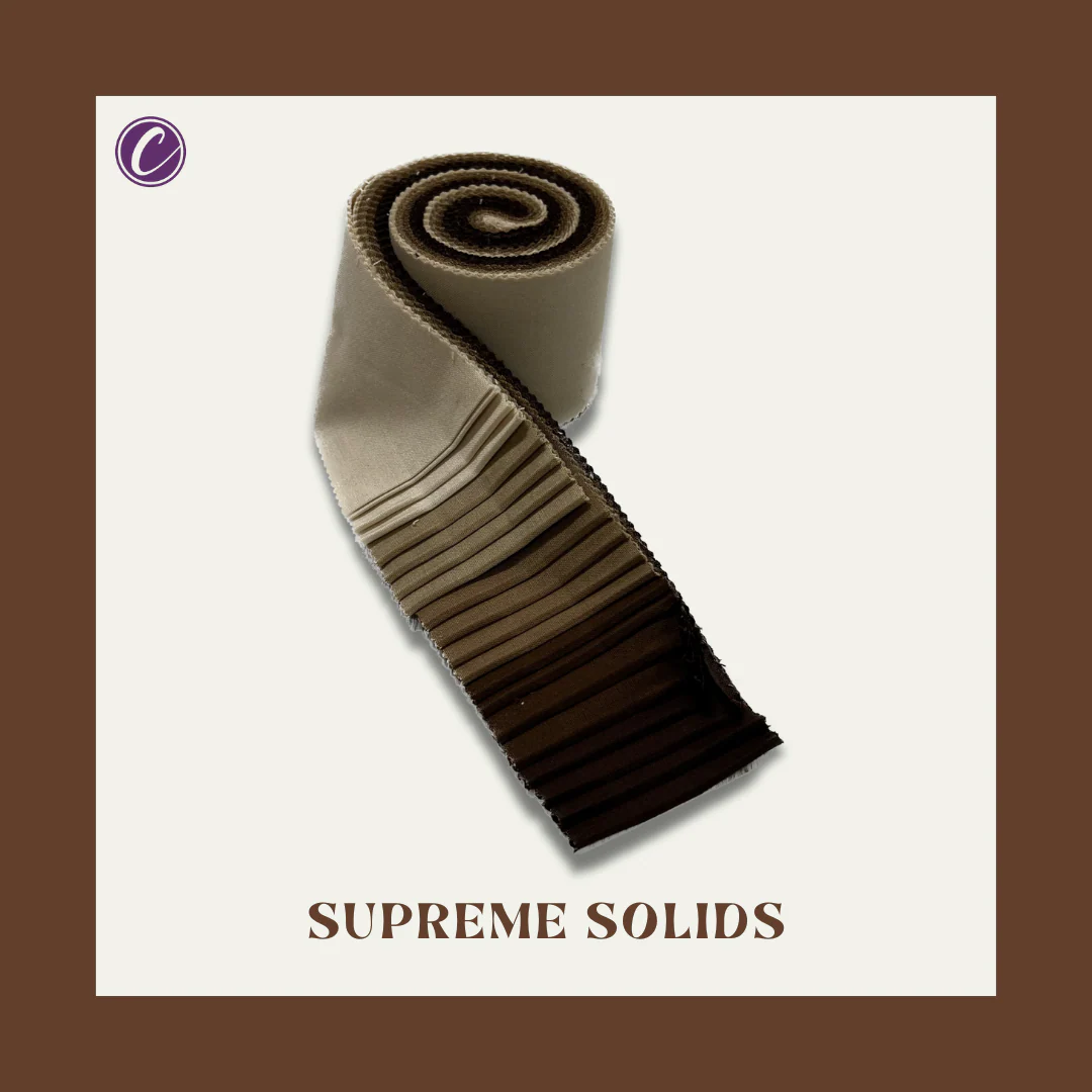 Supreme Solids - 2.5" Roll - Shades of Brown & Tan (20 cuts) - Image 4