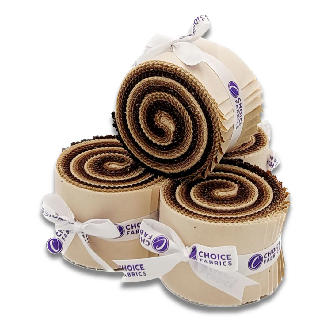 Supreme Solids - 2.5" Roll - Shades of Brown & Tan (20 cuts) - Image 5