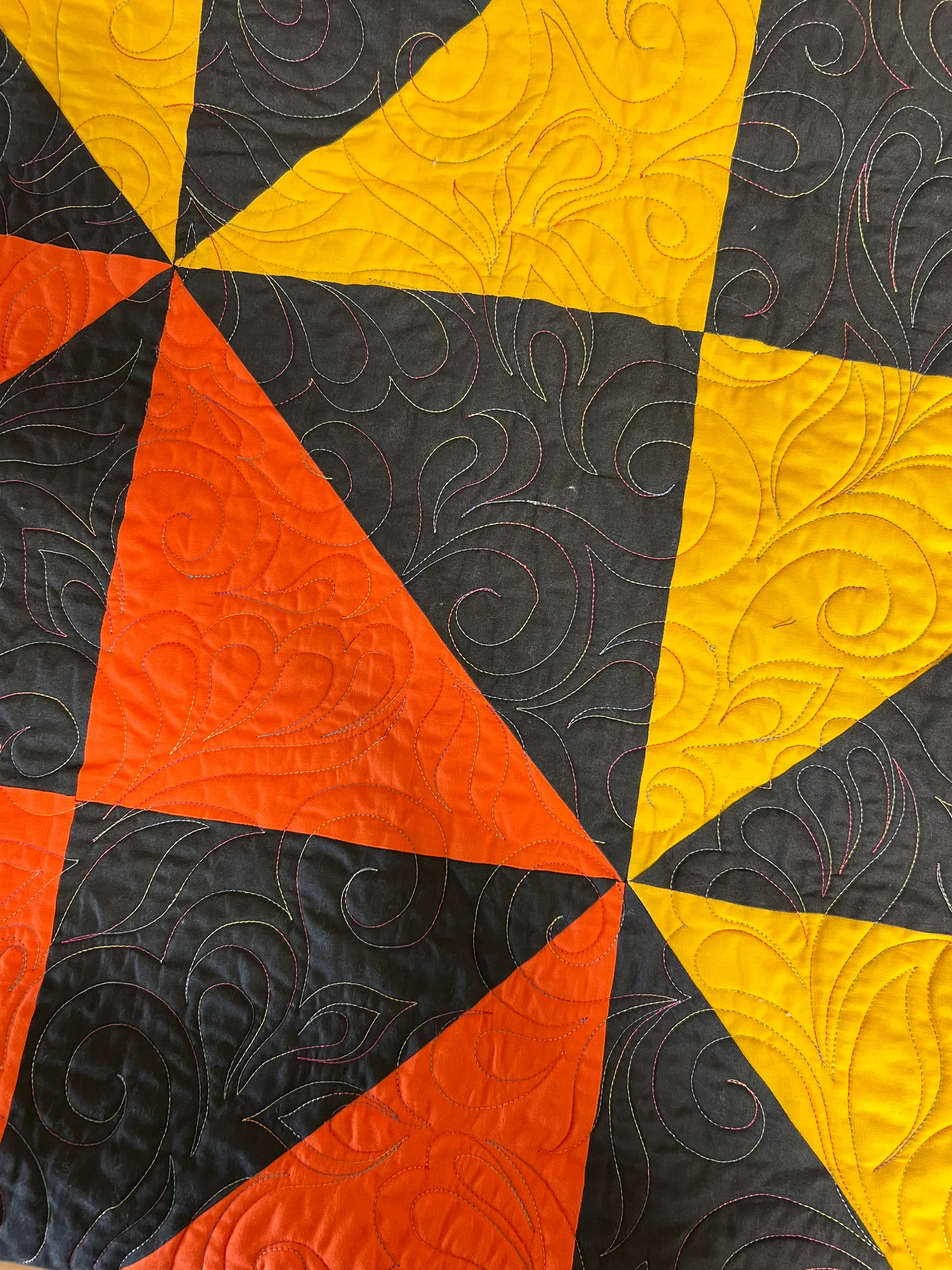 Tequila Sunrise Quilt Kit - Supreme Solids Edition - Image 3